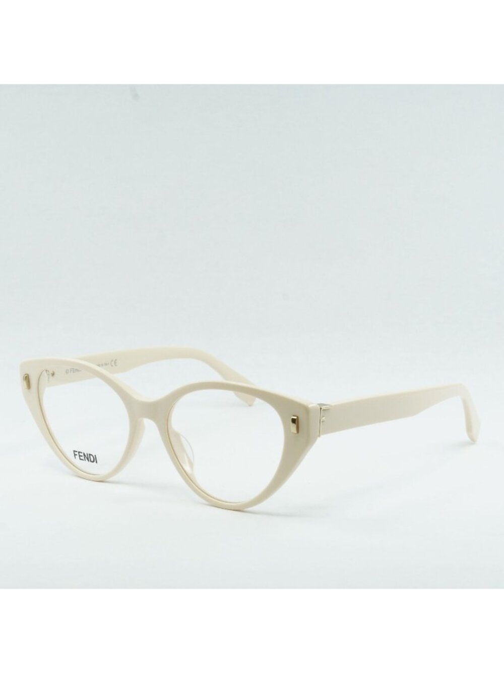 Exclusive Sale! Fendi FE50020I 025 Cat Eye Eyeglasses 53mm - Ivory